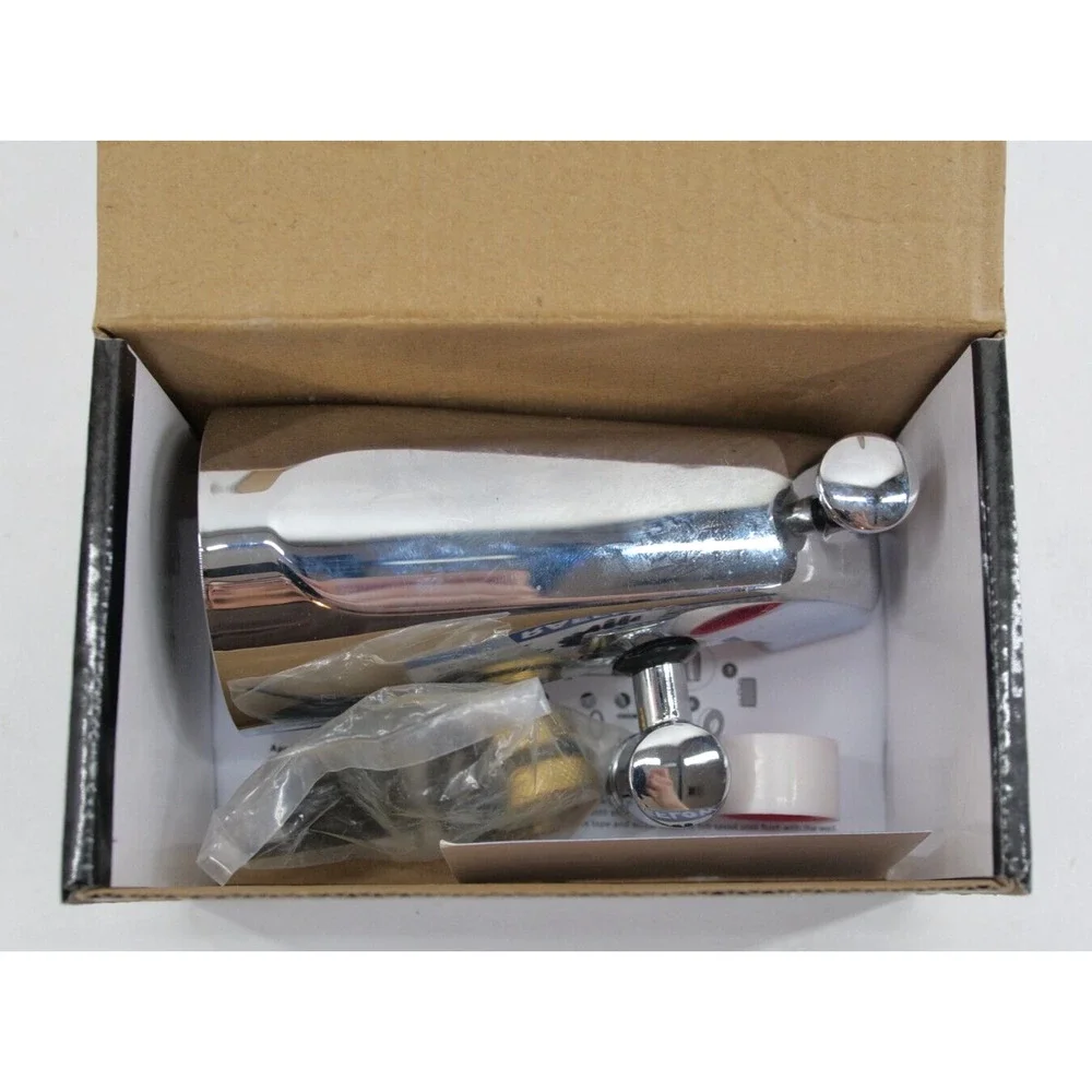 Tub Spout with Diverter Chrome, Fits Threaded 1/2